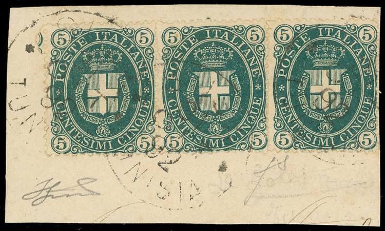 LA GOLETTA 1889 - 5 cent. Stemma, ... 