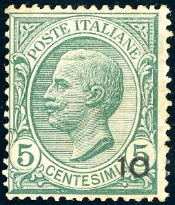 COSTANTINOPOLI 1908 - 10 para su 5 ... 