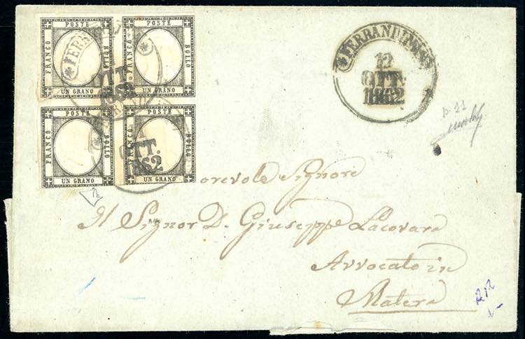 1861 - 1 grano nero grigiastro ... 