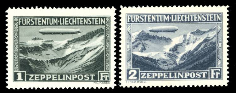 LIECHTENSTEIN 1931 - Zeppelin, ... 