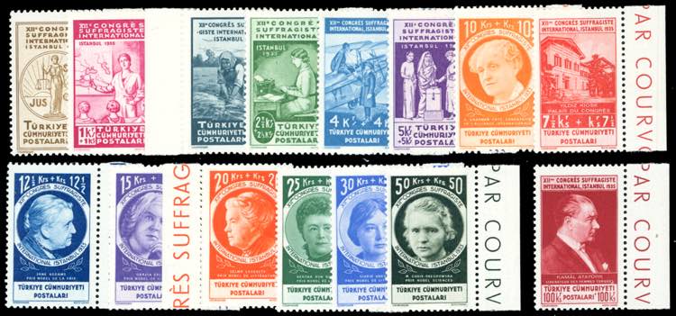 TURCHIA 1935 - Suffragette, serie ... 