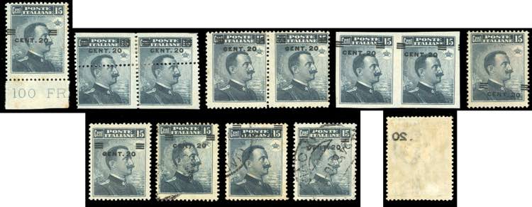 REGNO DITALIA 1916 - 20 cent. su ... 