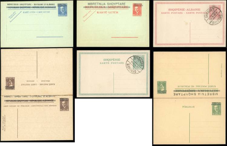 ALBANIA INTERI POSTALI 1914/1940 - ... 