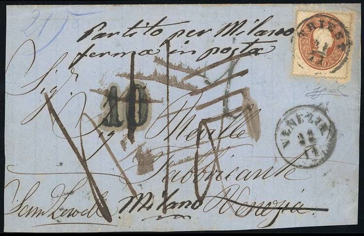 1861 - 10 kr. (Austria 20), su ... 