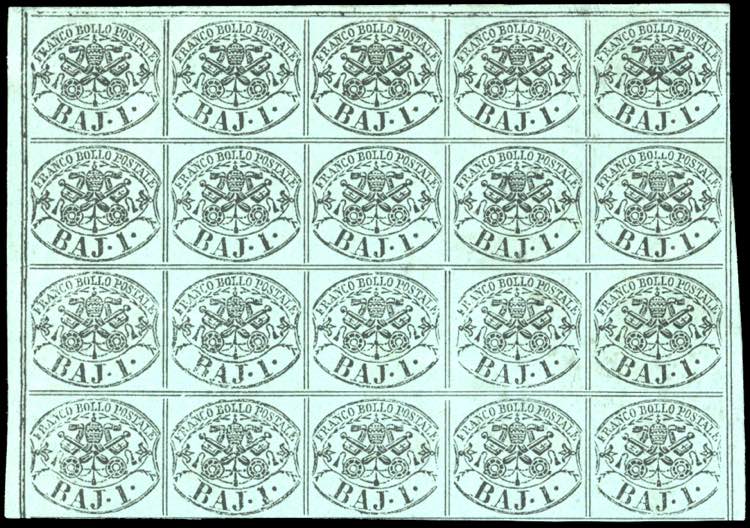 1864 - 1 baj verde scuro, II ... 