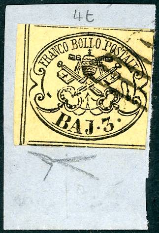 1859 - 3 baj giallo paglia chiaro, ... 