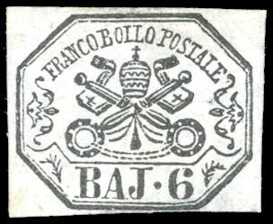 1864 - 6 baj lilla grigio (7A), ... 