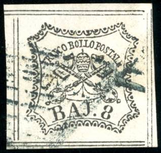 1852 - 8 baj bianco (9), otto ... 