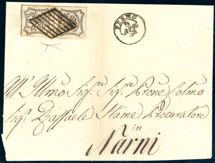 1858 - 8 baj bianco (9), coppia, ... 