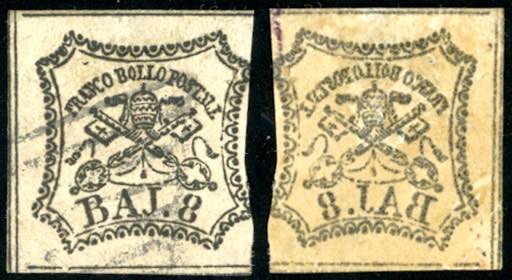 1852 - 8 baj bianco, nitido e ... 