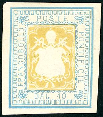 SAGGI - 1864 - 10 baj azzurro e ... 