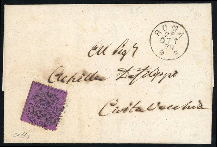 1870 - 20 cent. violetto (28b), ... 