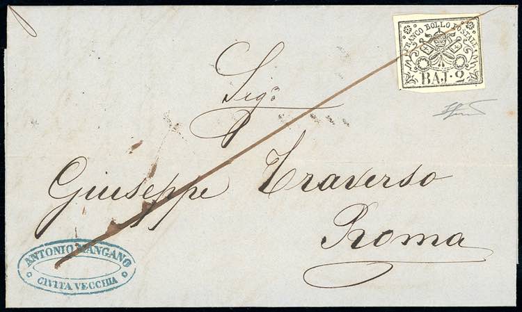 CIVITAVECCHIA - 2 baj bianco (3A), ... 