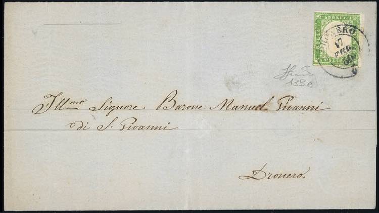 1860 - 5 cent. verde giallo, ... 