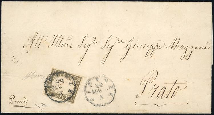 1861 - 10 cent. grigio bistro ... 