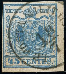 1854 - I.R. POSTA MILIT. IN I, ... 