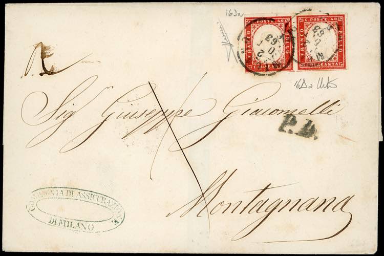 1863 - 40 cent. rosso vermiglio ... 
