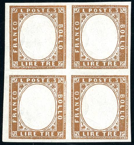 1861 - 3 lire rame vivo (18A), ... 