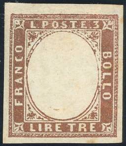 1861 - 3 lire rame vivo (18A), ... 