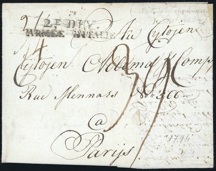 1800 ca. - Lettera prefilatelica ... 