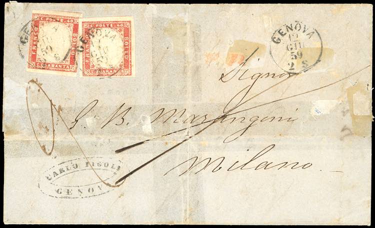 1859 - INCOMING MAIL DAL REGNO DI ... 