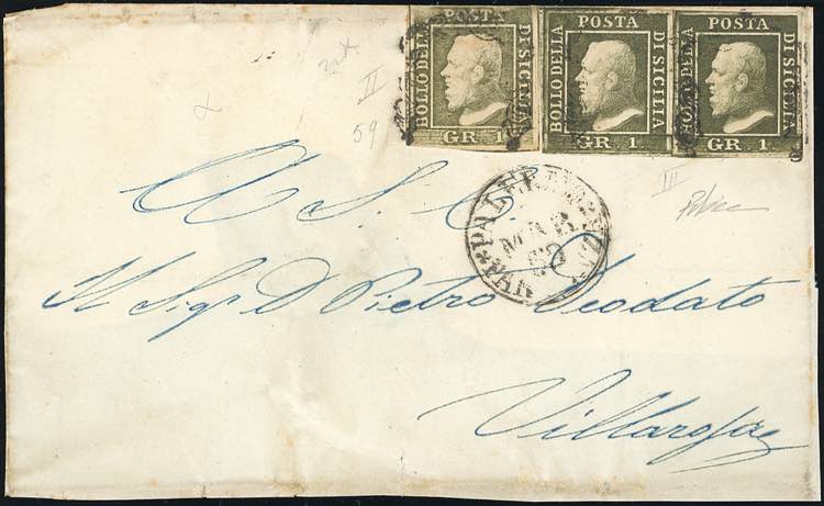 1859 - 1 grano verde oliva ... 