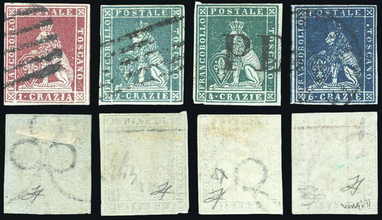 1851 - 1 crazia, 2 crazie, 4 ... 