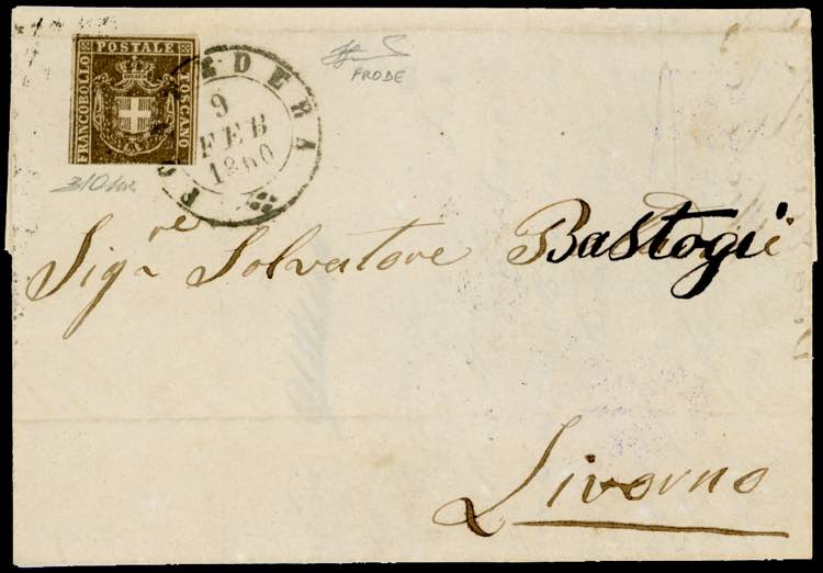 1860 - 10 cent. bruno grigio ... 