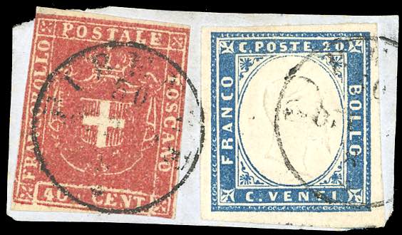 1862 - 40 cent. carminio, ottimo ... 
