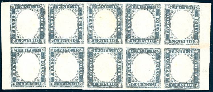 1863 - 15 cent. ardesia grigiastro ... 