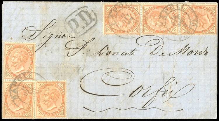 1865 - 10 cent. De La Rue, ... 