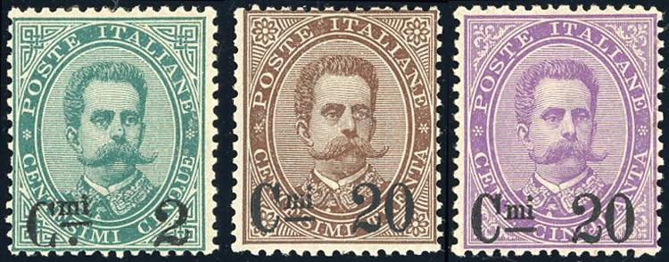 1890 - 2 cent. su 50 cent. Umberto ... 