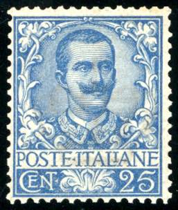 1901 - 25 cent. Floreale (73), ... 