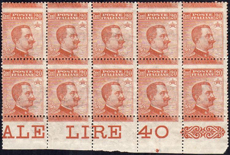 1917 - 20 cent. Michetti, con ... 