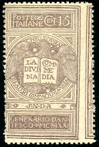 1921 - 15 cent. grigio violetto ... 