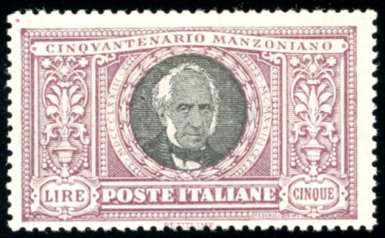 1923 - 5 lire Manzoni (156), ... 