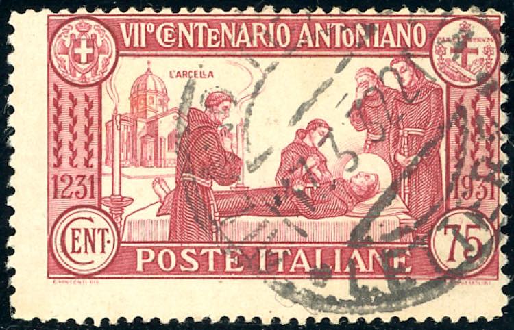 1931 - 75 cent. S. Antonio, dent. ... 