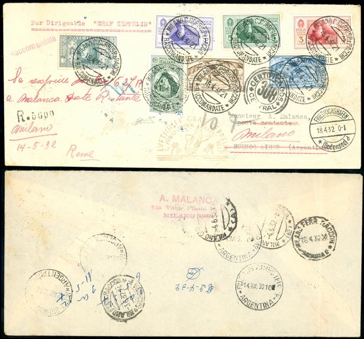 1932 - Dante, aerogramma ... 