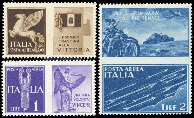 1942 - Non emessi, serie completa ... 