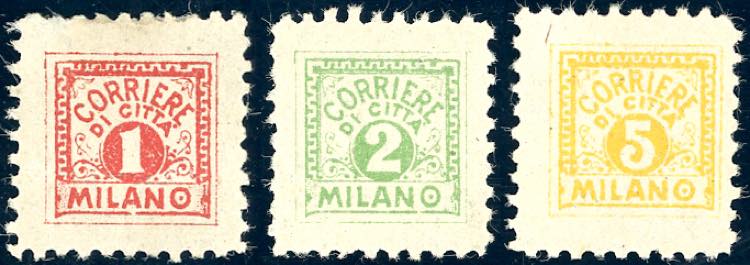 1897 - Corrieri di città, serie ... 