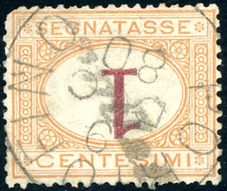 1870 - 1 cent. ocra e carminio, ... 