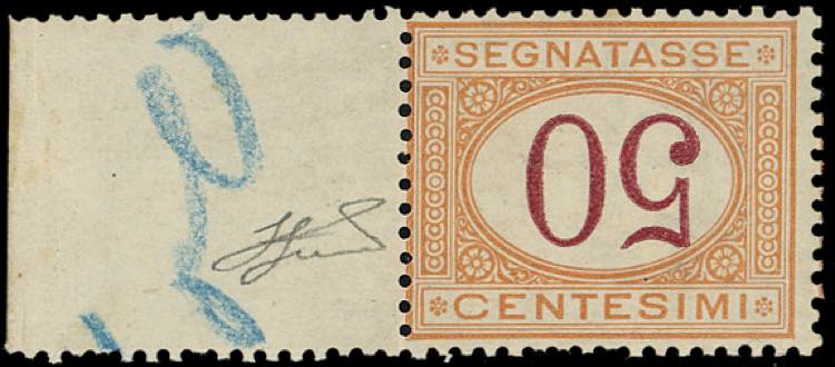 1870 - 50 cent. ocra e carminio, ... 