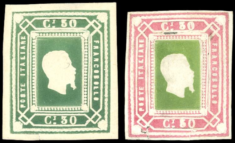 1864 - 30 cent. saggio Re, un ... 