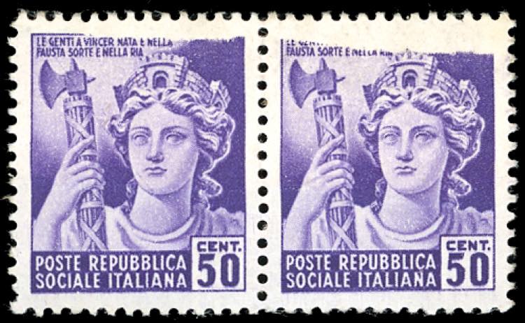 1944 - 50 cent. Monumenti ... 