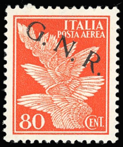 1943 - 80 cent. soprastampa G.N.R. ... 