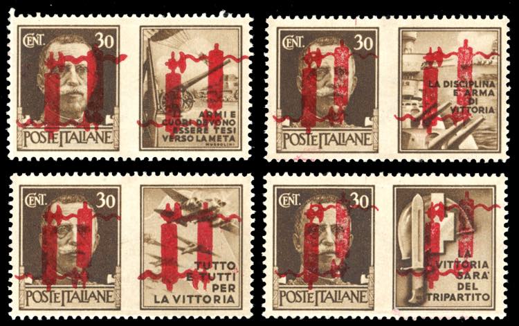 1944 - 30 cent., doppia ... 