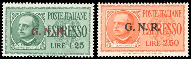 1944 - Soprastampati G.N.R., ... 