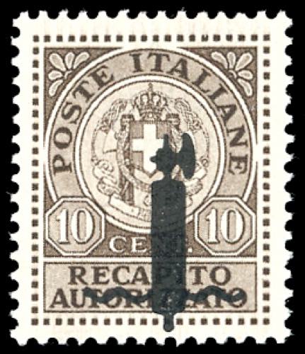 1944 - 10 cent. soprastampa fascio ... 