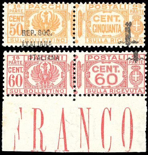 1944 - 60 cent., senza Rep. Soc. ... 
