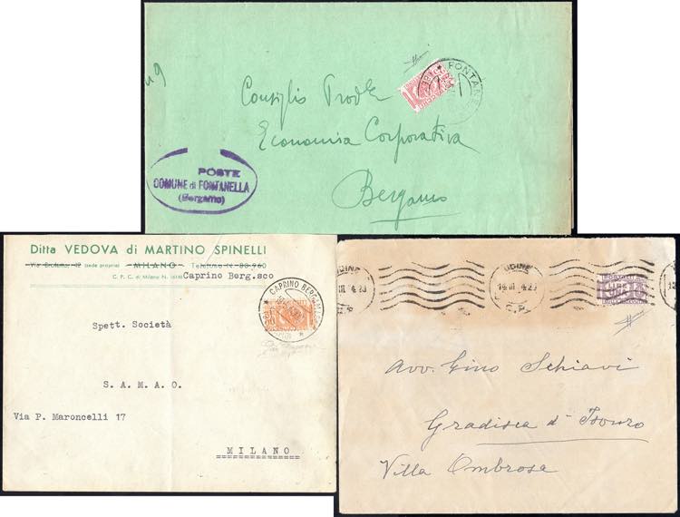 1944 - 25 cent., 50 cent., 1 lira ... 